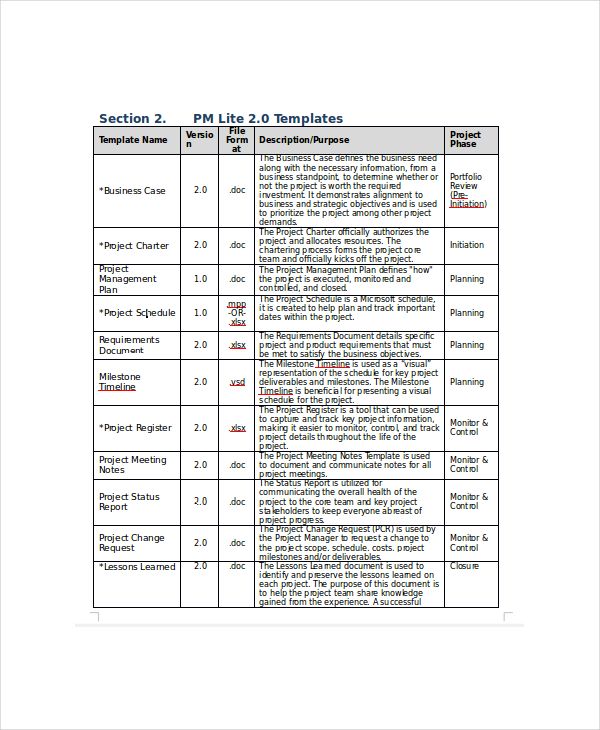 Detail Programme Initiation Document Template Nomer 19