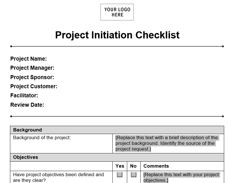 Detail Programme Initiation Document Template Nomer 10
