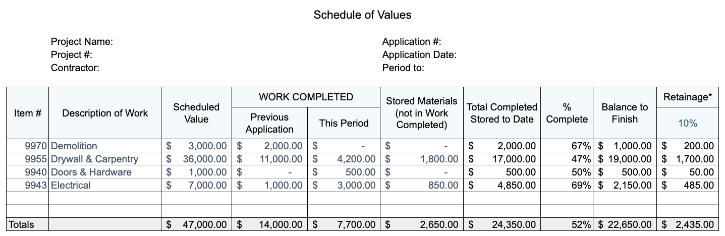 Detail Progress Claim Construction Template Nomer 21