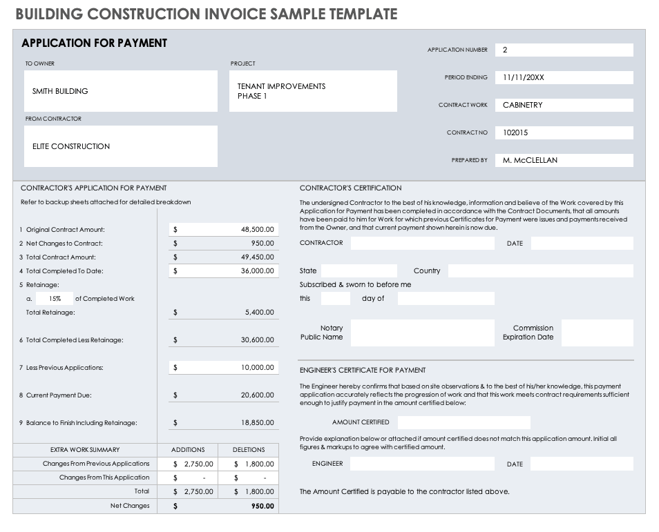 Detail Progress Claim Construction Template Nomer 5