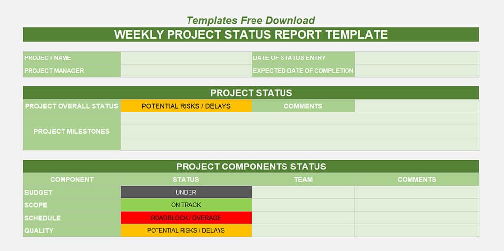 Detail Progress Report Template Nomer 19