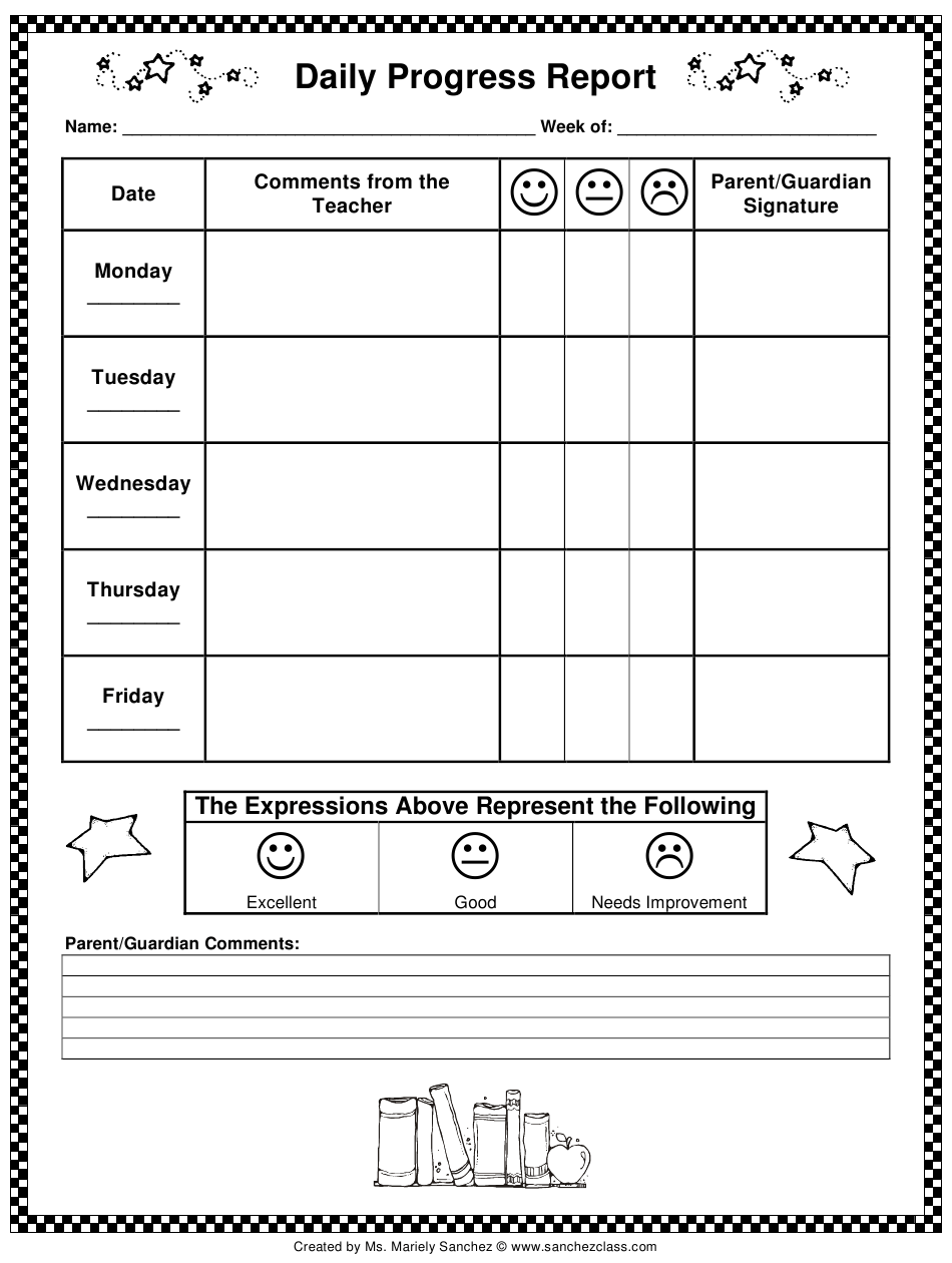 Detail Progress Report Template Nomer 30