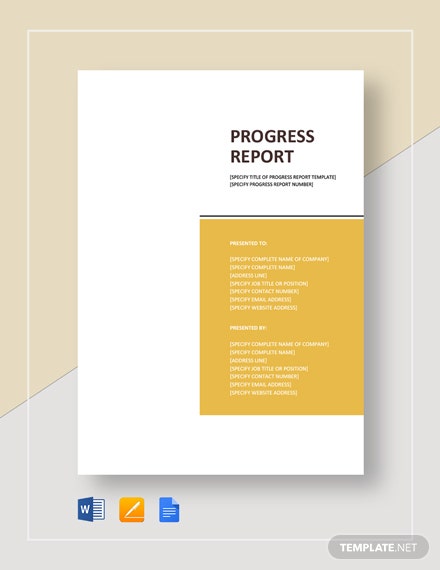 Detail Progress Report Template Nomer 40