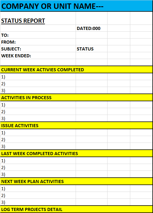 Detail Progress Report Template Excel Nomer 16