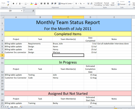 Detail Progress Report Template Excel Nomer 18