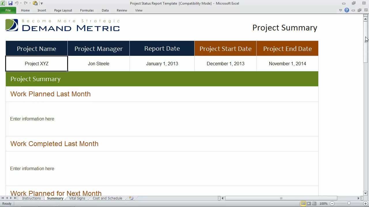 Detail Progress Report Template Excel Nomer 21