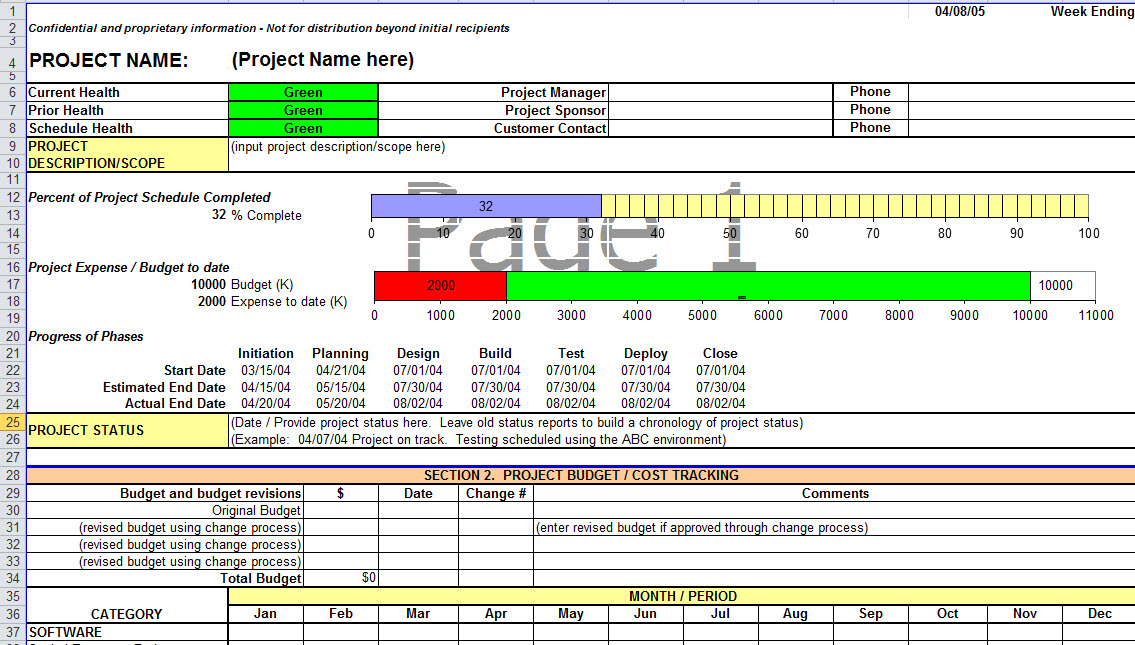 Detail Progress Report Template Excel Nomer 38