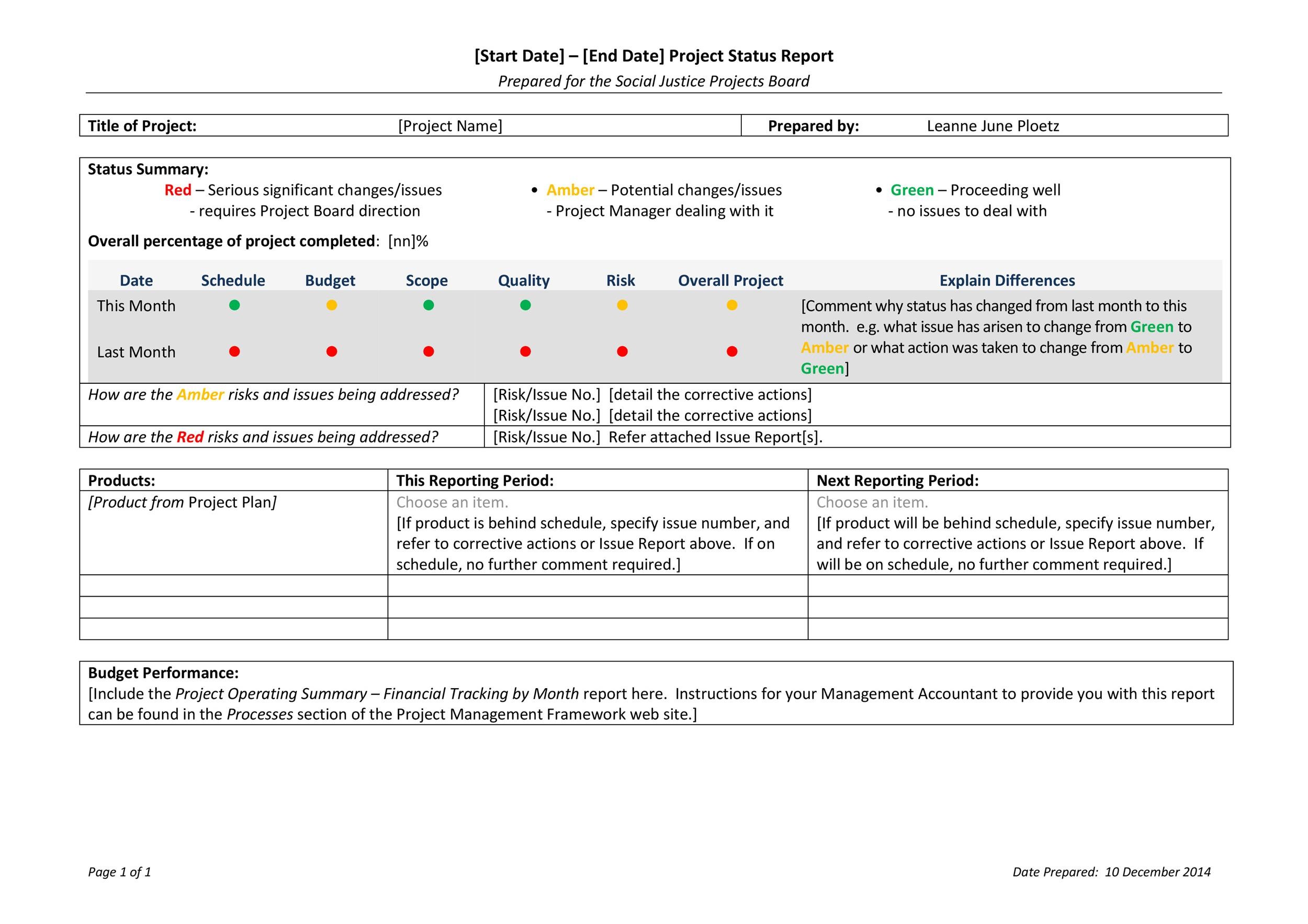 Detail Progress Report Template Excel Nomer 39
