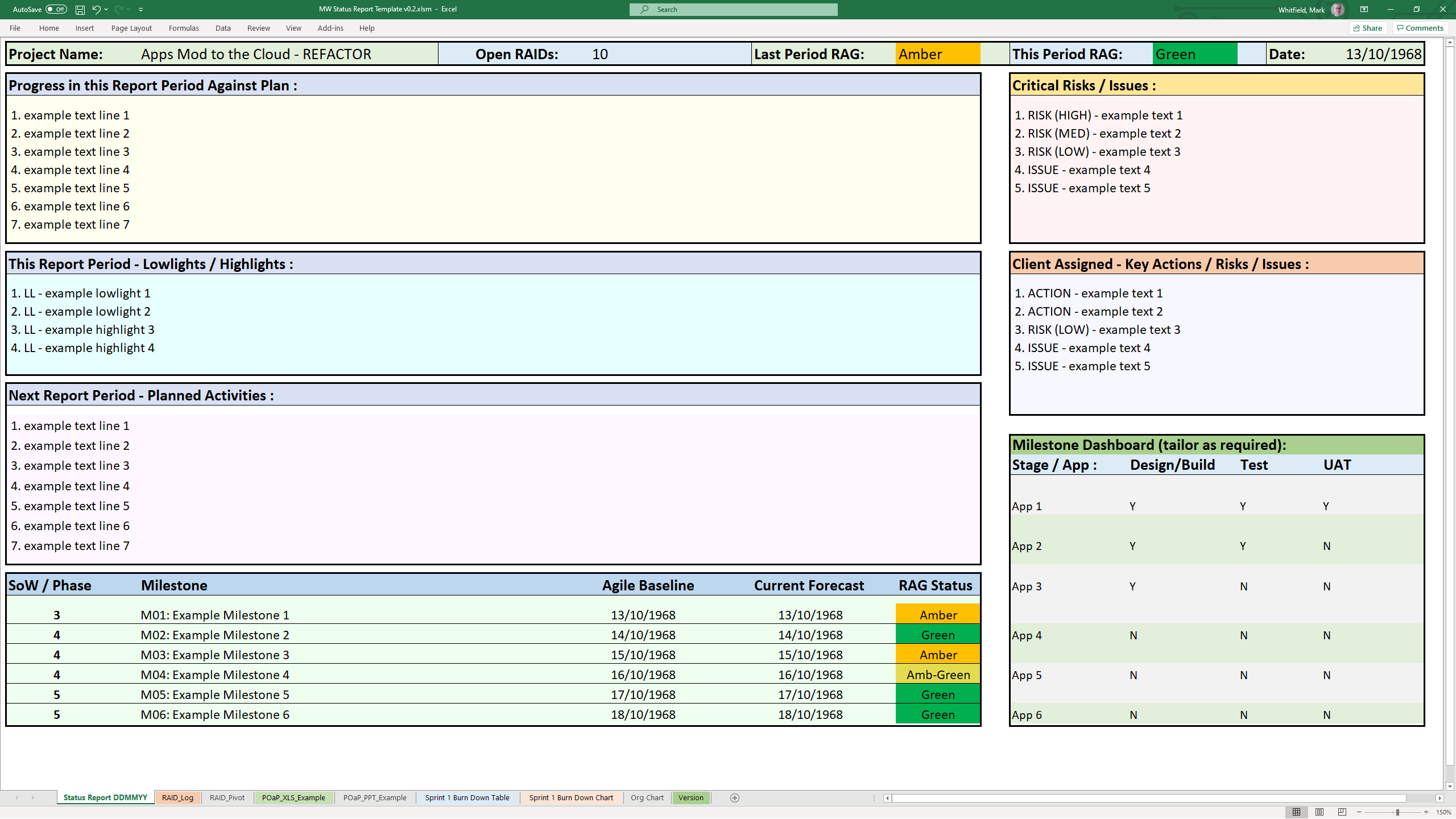 Detail Progress Report Template Excel Nomer 43