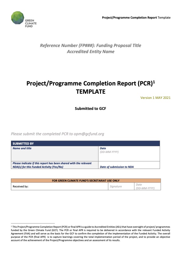 Detail Project Completion Report Template Koleksi Nomer 1