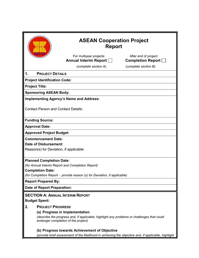 Detail Project Completion Report Template Nomer 16