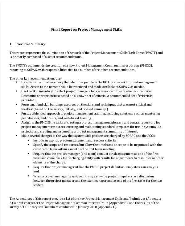 Detail Project Completion Report Template Nomer 50