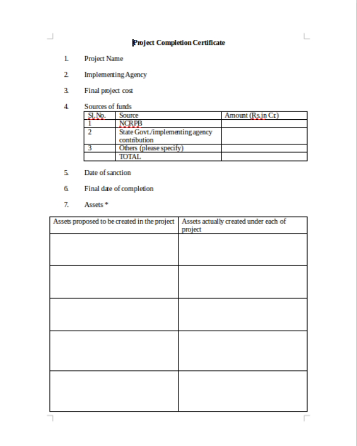 Detail Project Completion Report Template Nomer 51