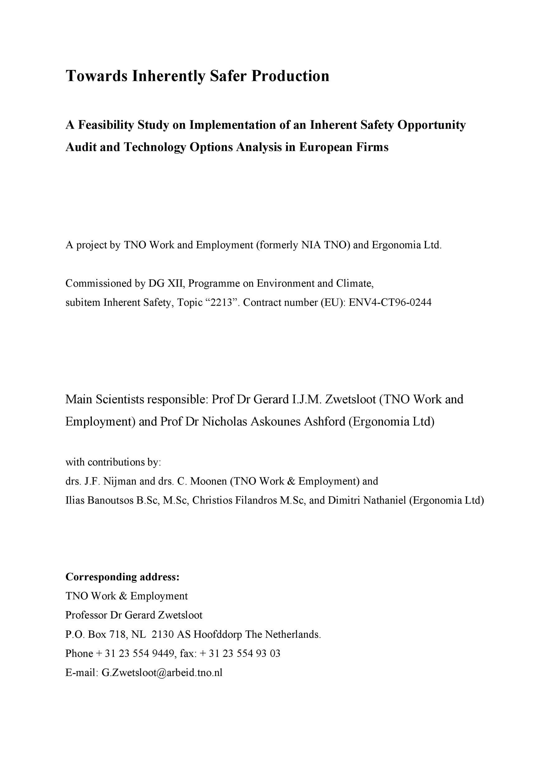 Detail Project Feasibility Study Template Excel Nomer 41