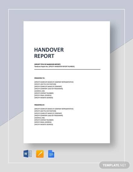 Detail Project Handover To Another Project Manager Template Nomer 10