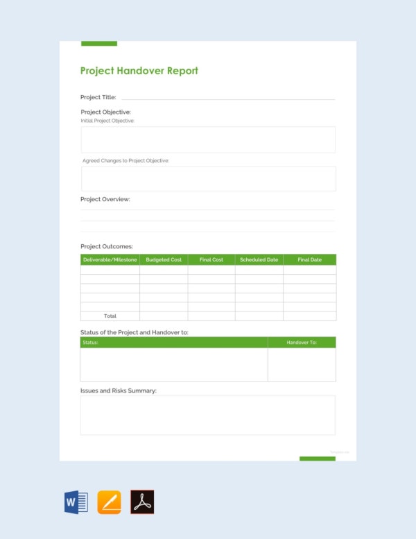 Detail Project Handover To Another Project Manager Template Nomer 3