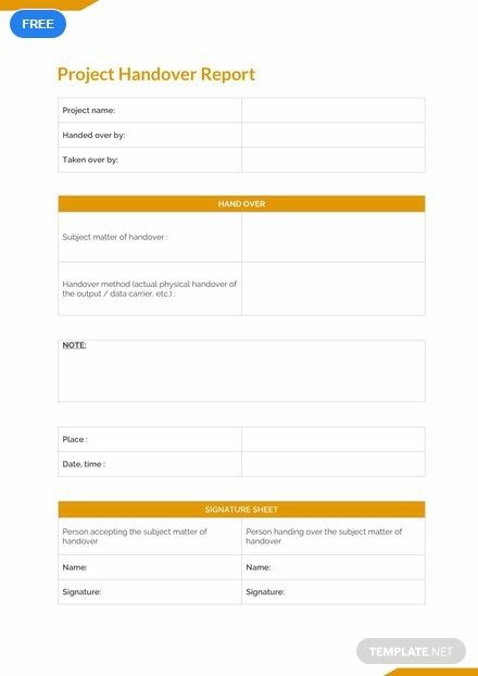 Detail Project Handover To Another Project Manager Template Nomer 4