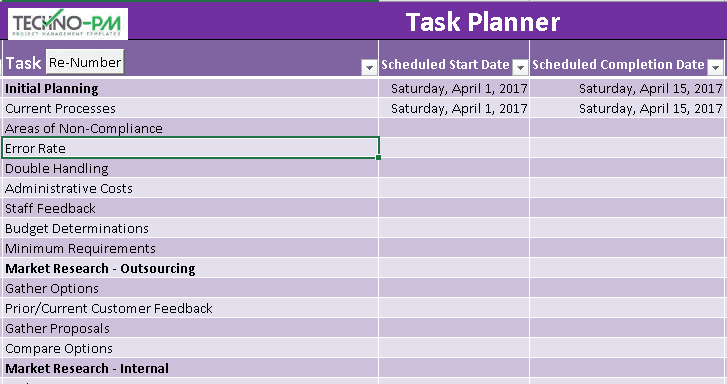 Detail Project Implementation Plan Template Nomer 18