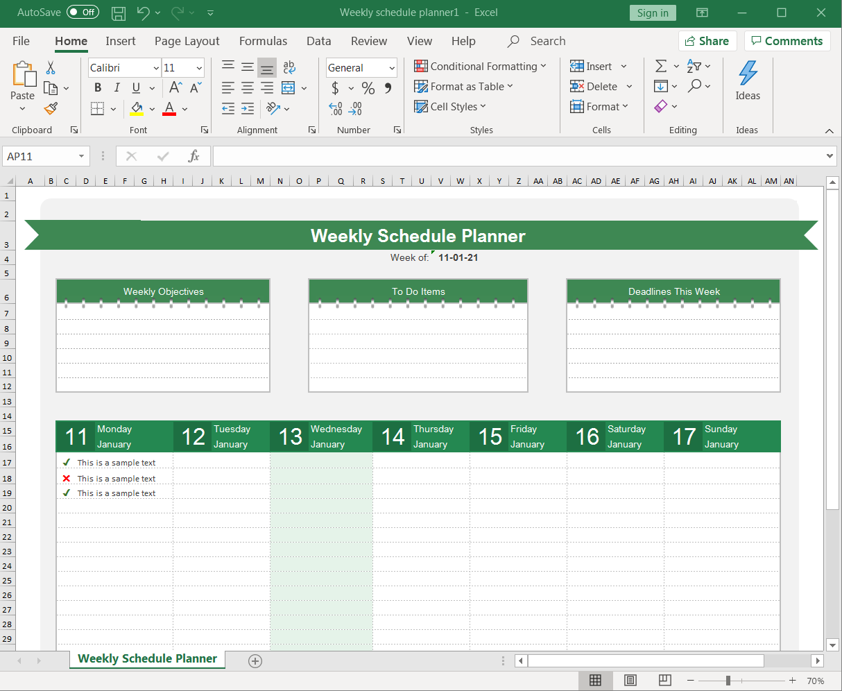 Detail Project Management Calendar Excel Template Nomer 47