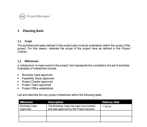 Detail Project Management Form Template Nomer 15