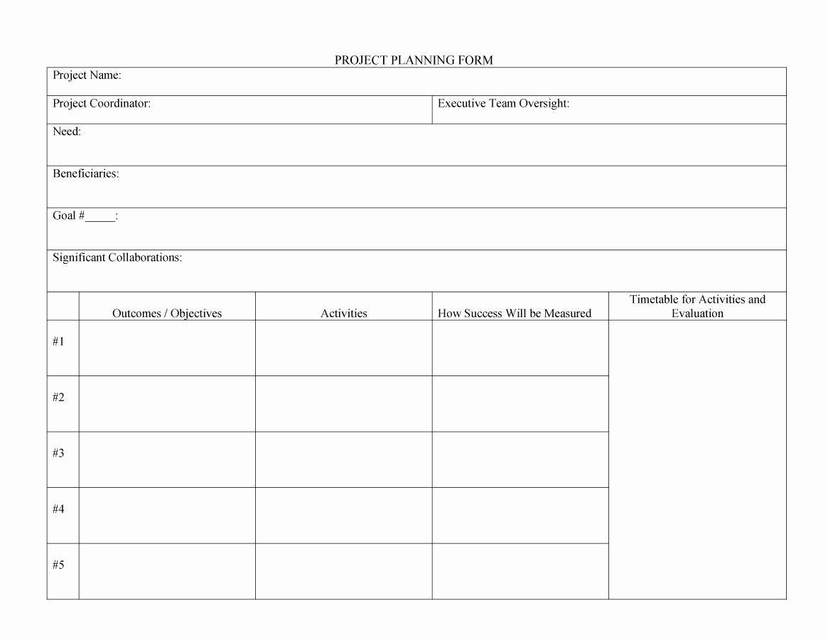 Detail Project Management Form Template Nomer 17