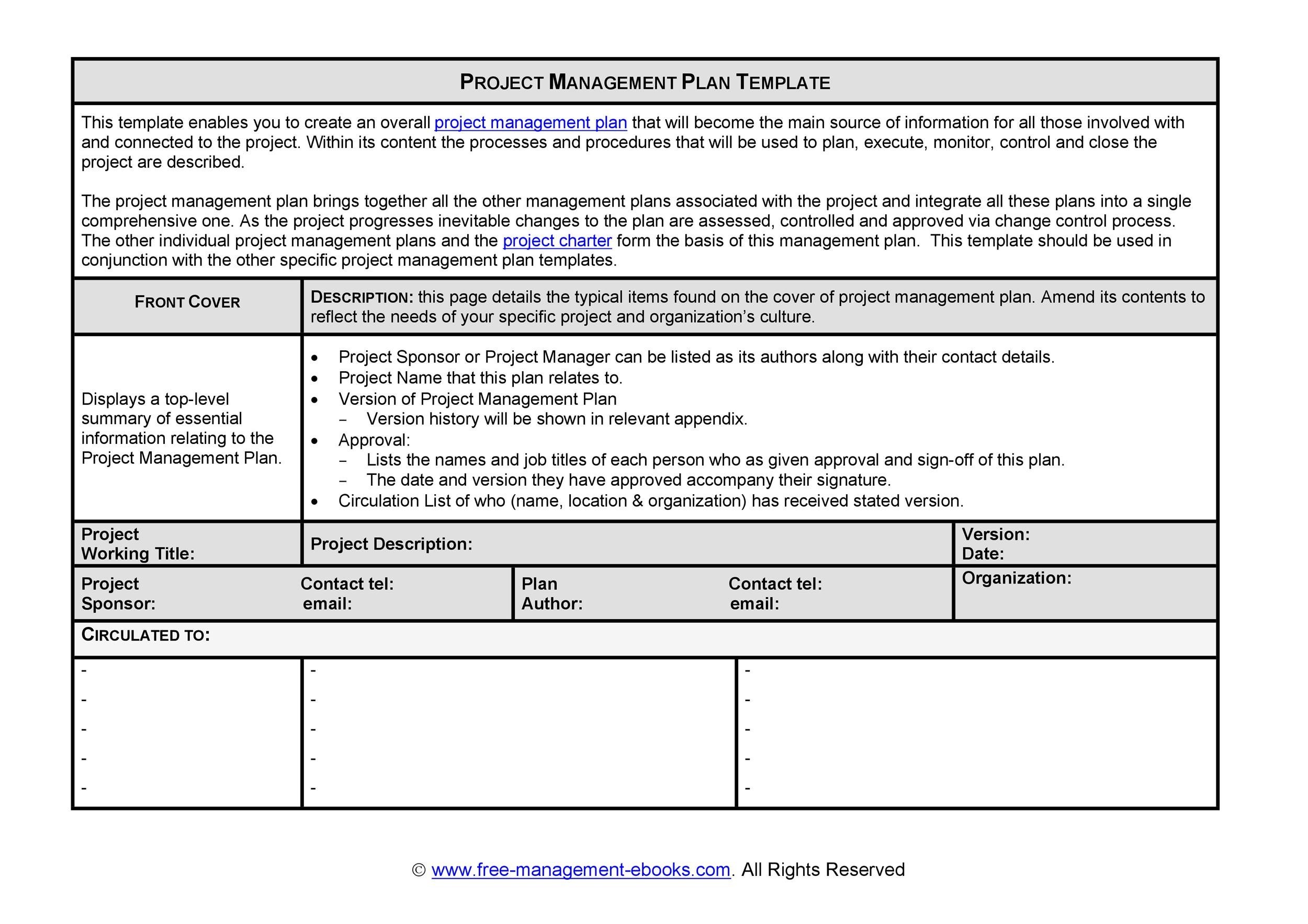 Detail Project Management Form Template Nomer 30