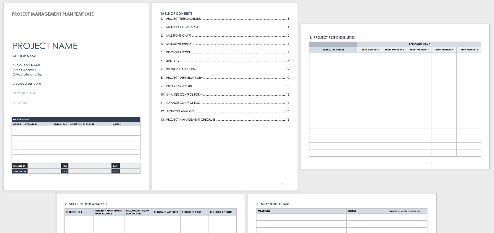 Detail Project Management Form Template Nomer 5