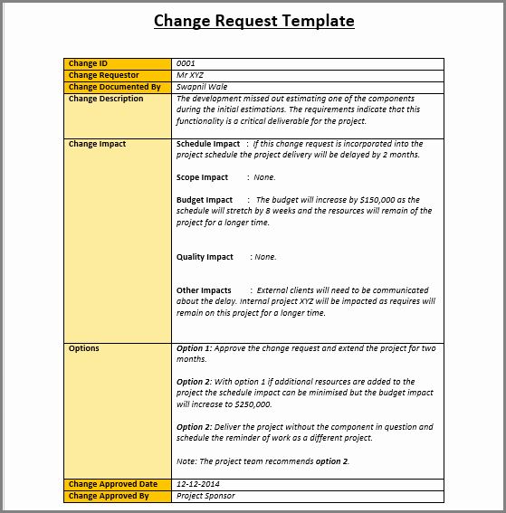 Detail Project Management Form Template Nomer 42