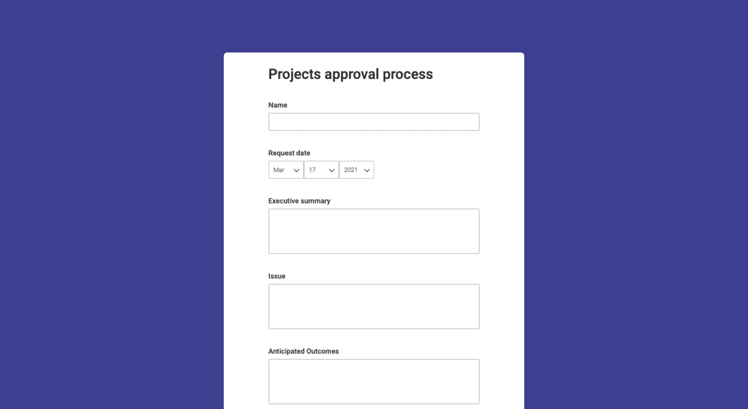 Detail Project Management Form Template Nomer 43