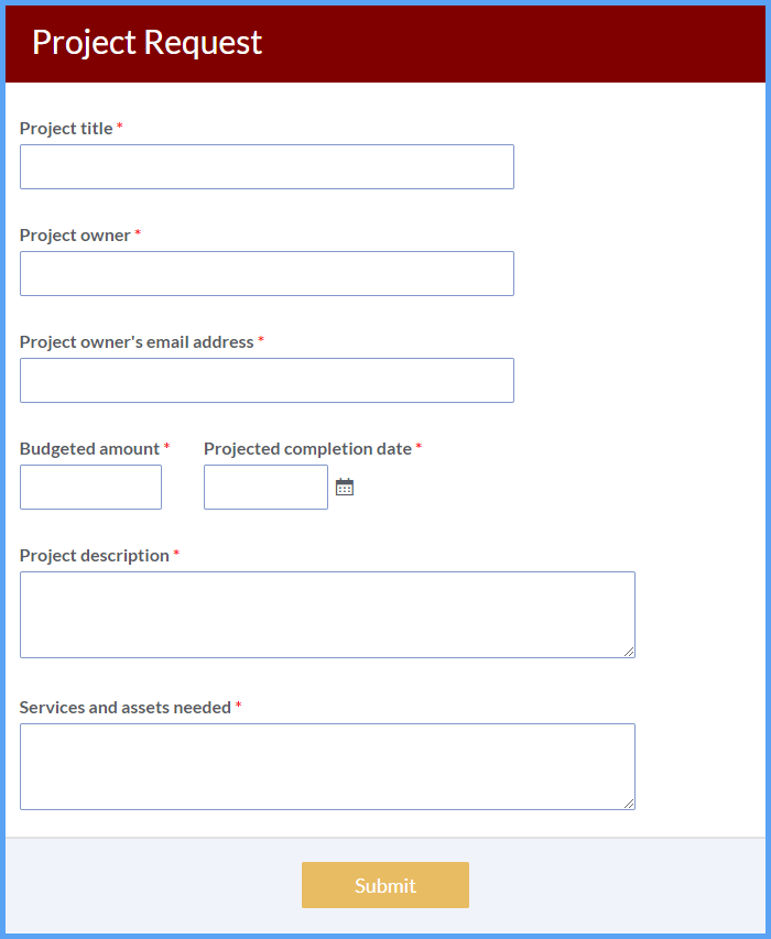 Detail Project Management Form Template Nomer 50