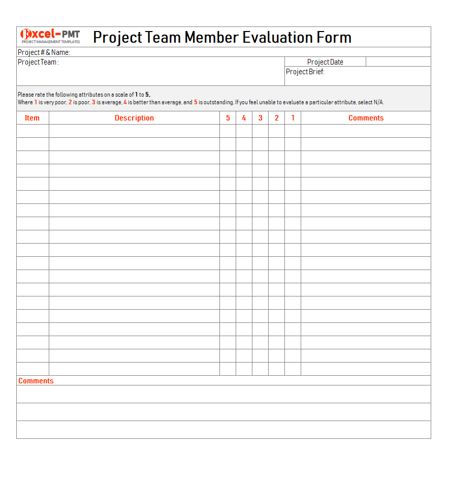 Detail Project Management Form Template Nomer 53