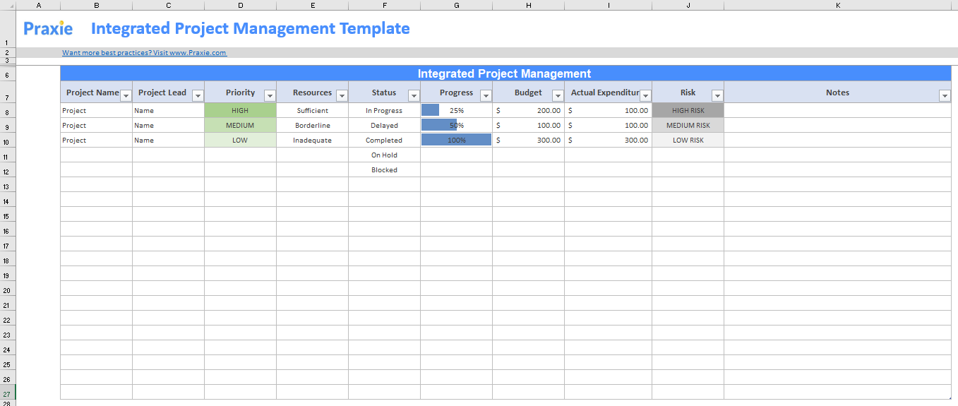 Detail Project Management Template Nomer 36