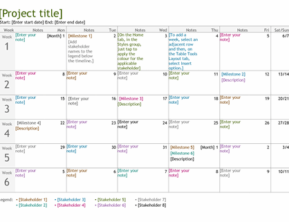 Detail Project Plan Template Nomer 30