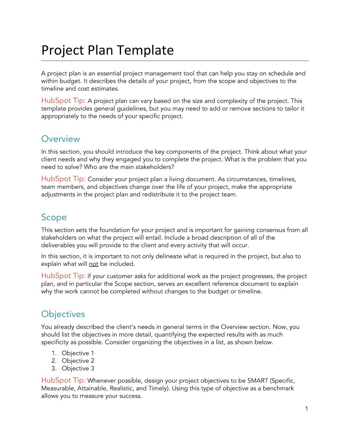Detail Project Plan Template Nomer 35
