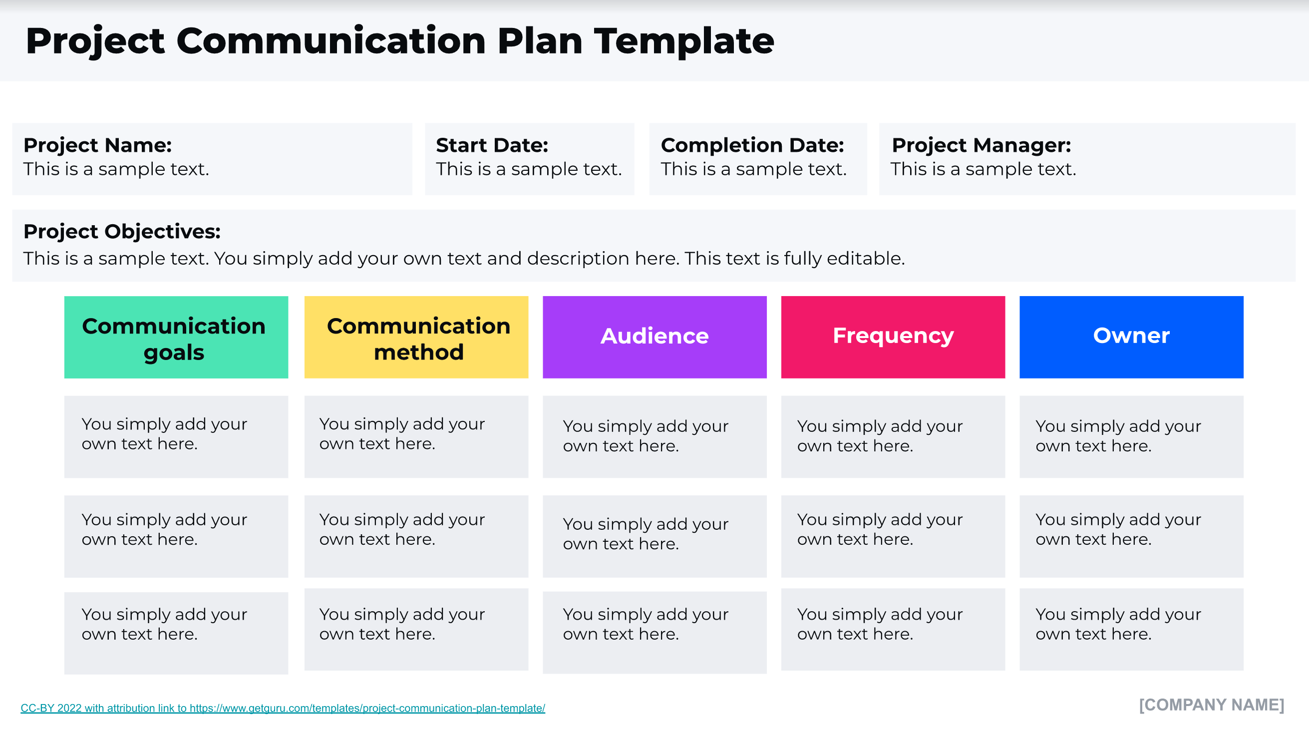 Detail Project Plan Template Nomer 47