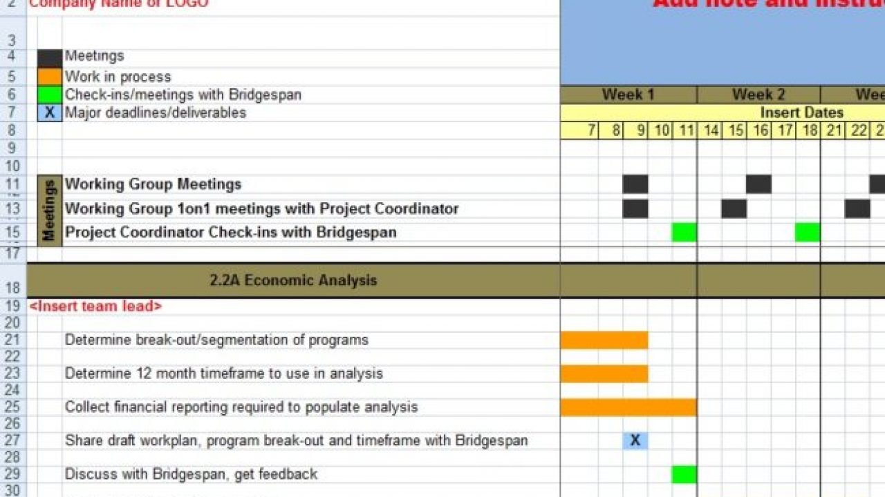 Detail Project Plan Template Excel Nomer 50