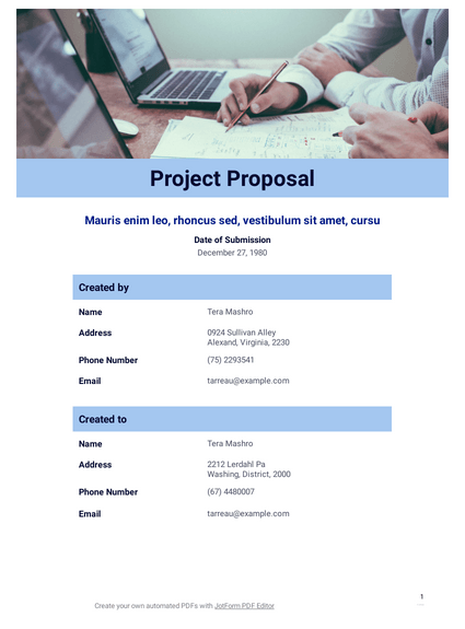 Detail Project Proposal Template Nomer 5