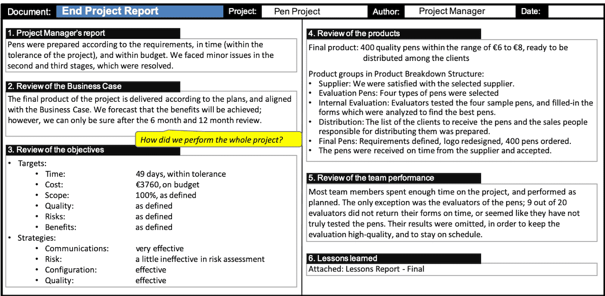 Detail Project Report Template Nomer 31