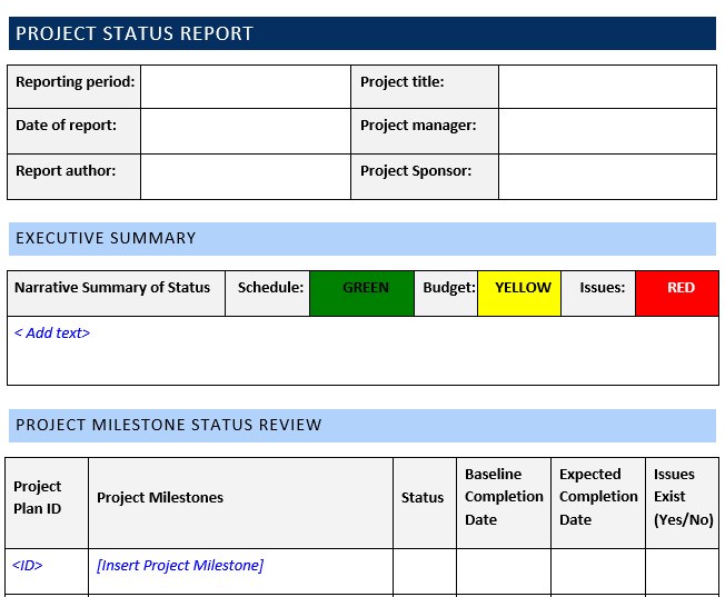 Detail Project Report Template Nomer 9