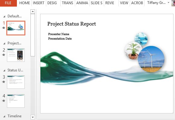 Detail Project Report Template Ppt Free Nomer 3