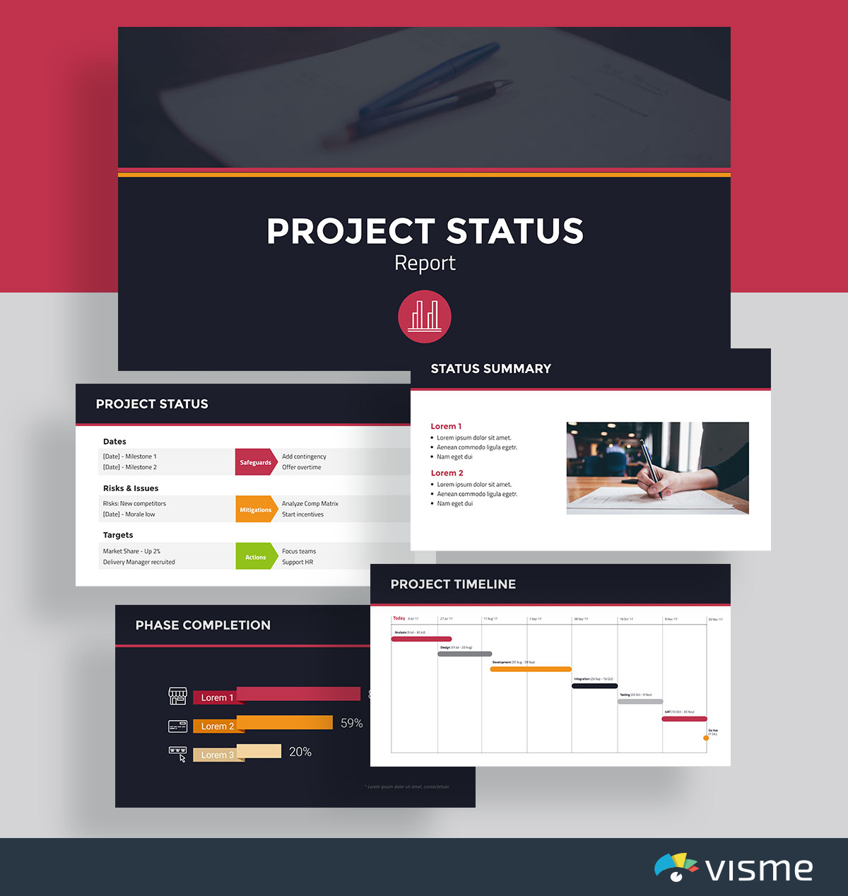Detail Project Report Template Ppt Free Nomer 26