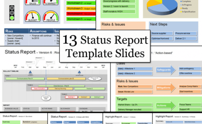 Detail Project Report Template Ppt Free Nomer 27