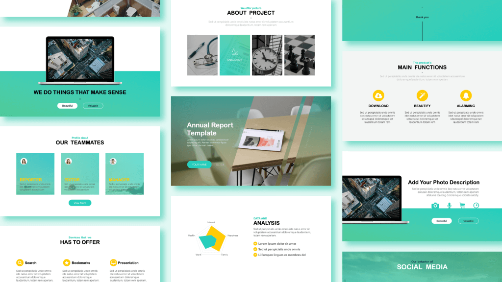 Detail Project Report Template Ppt Free Nomer 41