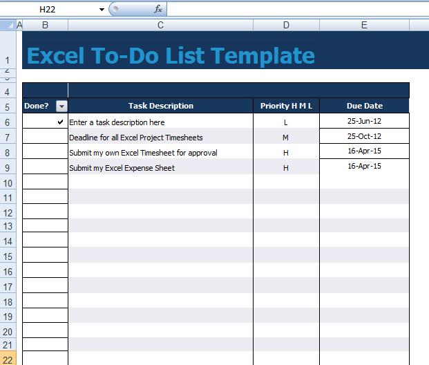 Detail Project Task List Template Excel Nomer 19
