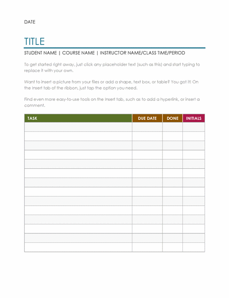 Detail Project Task List Template Excel Nomer 3