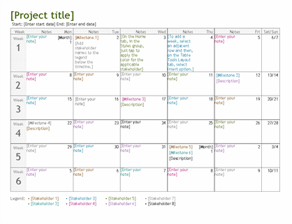 Detail Project Timeline Sheet Template Nomer 51