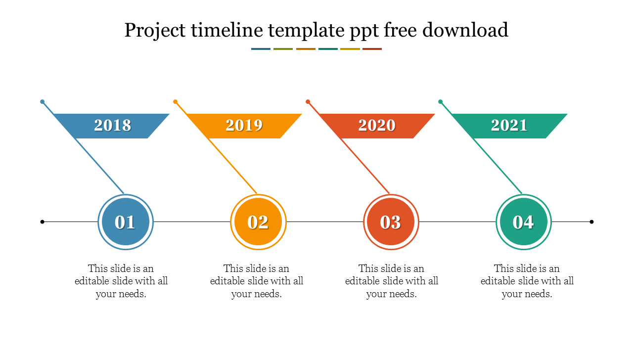 Detail Project Timeline Template Ppt Free Download Nomer 42