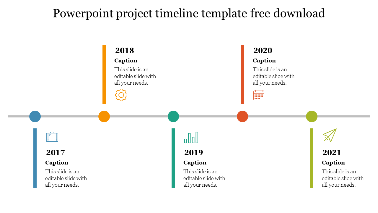 Detail Project Timeline Template Ppt Free Download Nomer 7