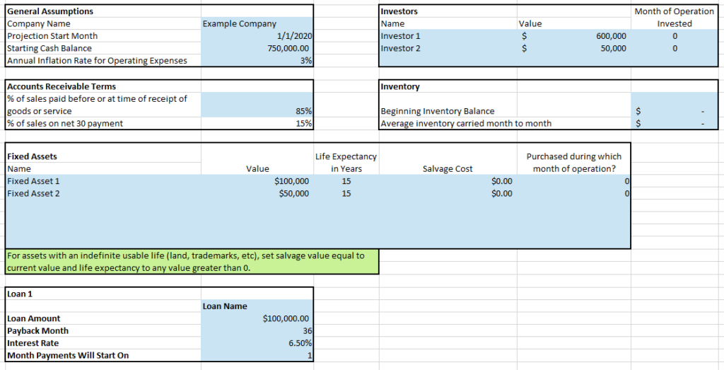 Detail Projection Spreadsheet Template Nomer 45