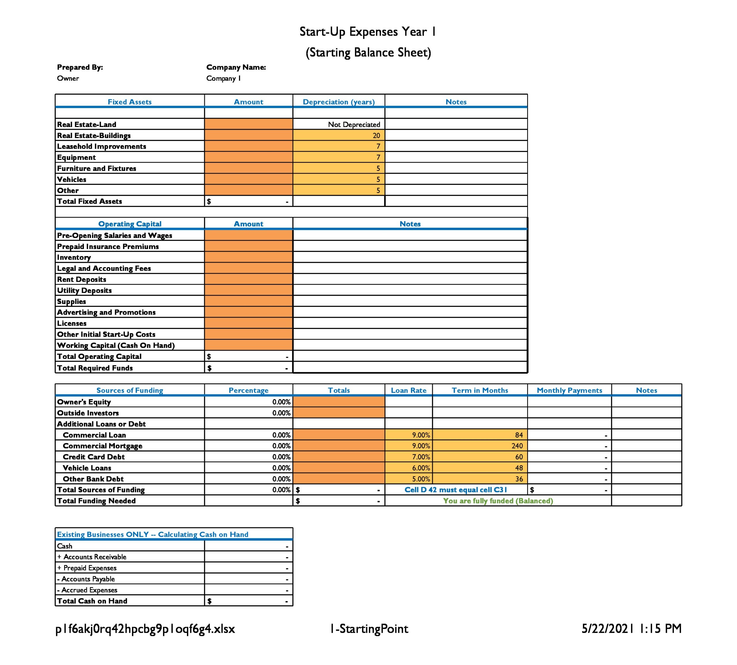 Detail Projection Spreadsheet Template Nomer 8